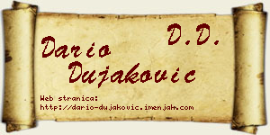 Dario Dujaković vizit kartica